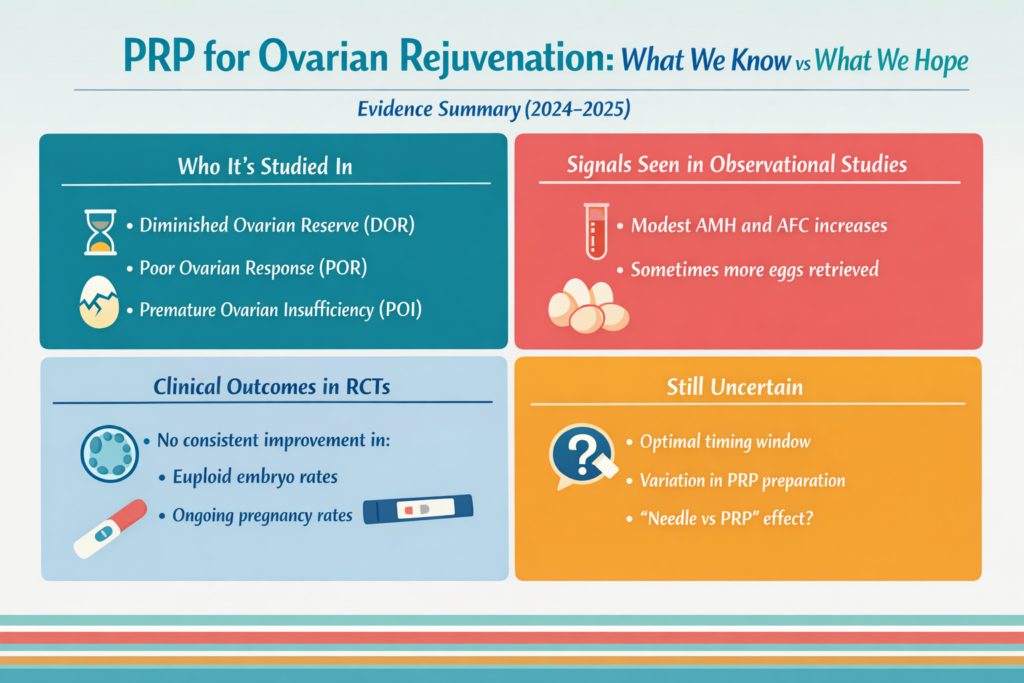 ovarian prp infographics